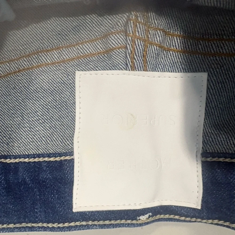 Mother The Pinch Sneak Super High Waist Wide Leg Jeans - Picture 11 of 12